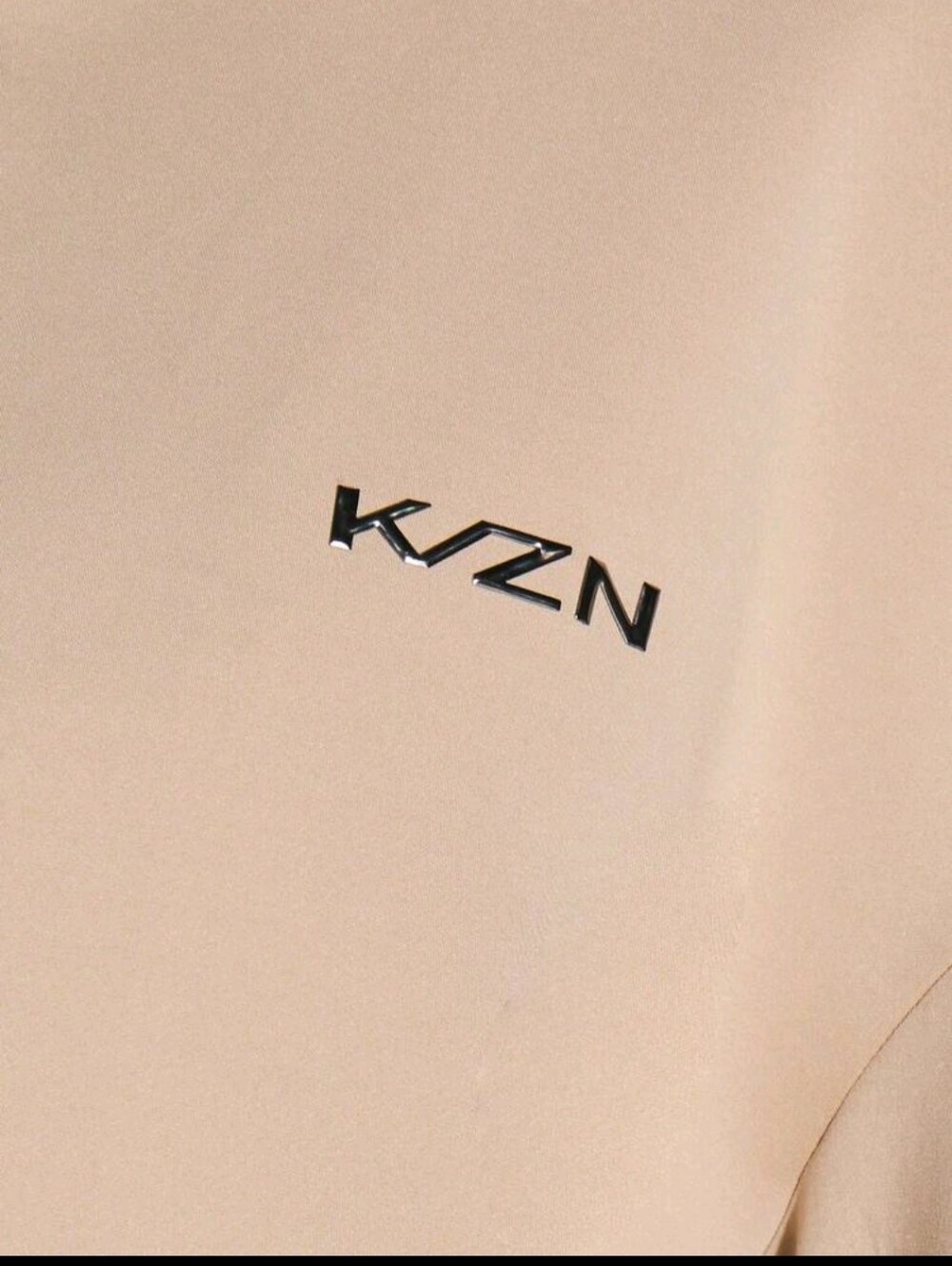 K/ZN Women's Beige Neoprene Double Zip-Up Jacket XL - Picture 6 of 16